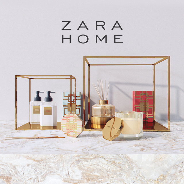 3d models Bathroom accessories Zara  Home  Decor  Set