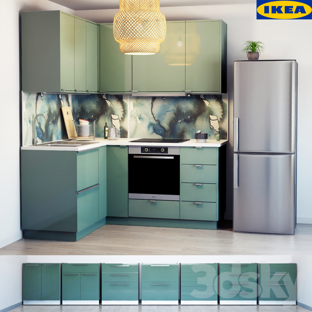 3d models Kitchen  IKEA  Kitchen  Kallarp 