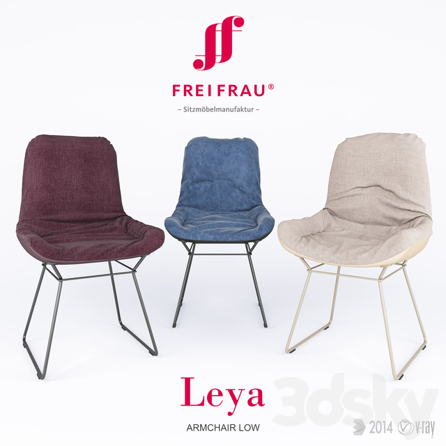 3d Models Chair Armchair Freifrau Leya Armchair Low