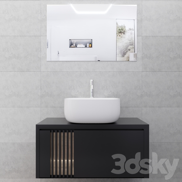 3d Models Bathroom Furniture Noken Porcelanosa Pack