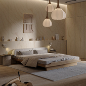 Wooden style bedroom