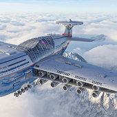 Futuristic fly cruise
