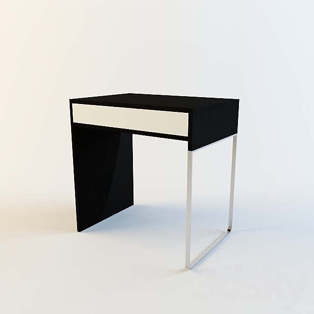 Ikea Micke Desk Small Table 3d Models, Smallest Ikea Desk