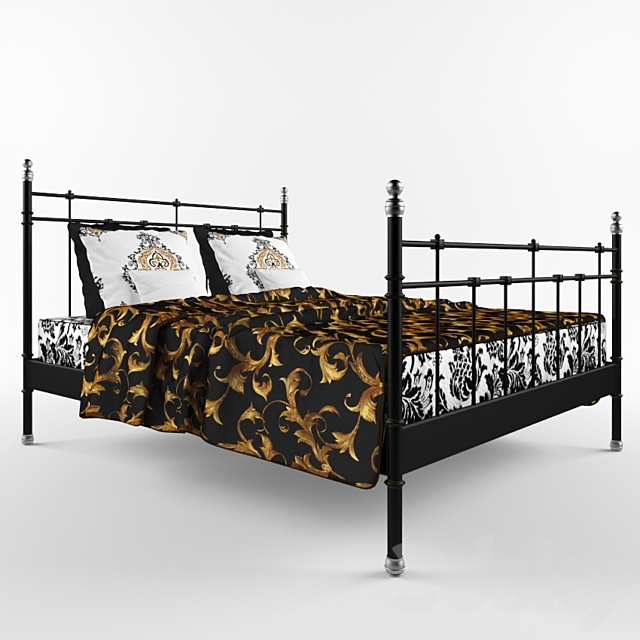 Ikea Svelvik Bed 3d Models, Ikea Svelvik Full Size Black Bed Frame