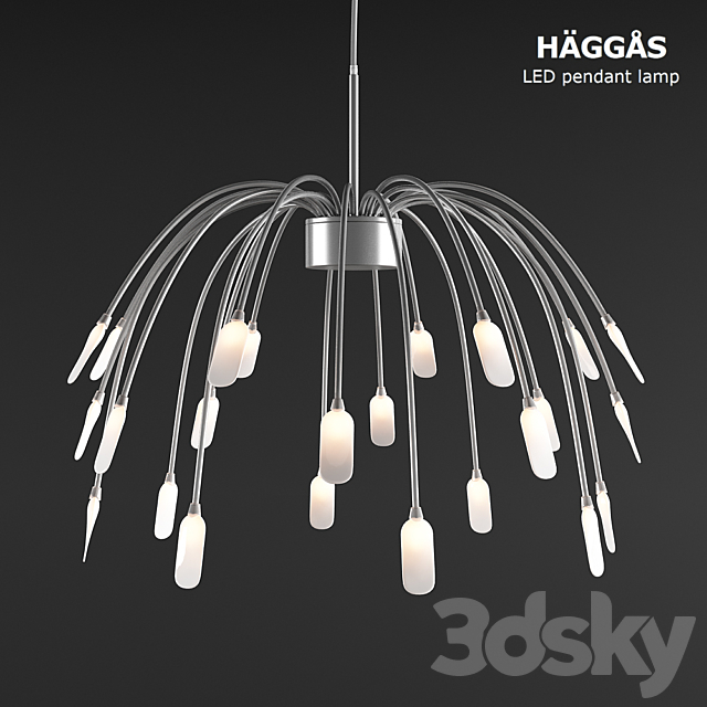 Ikea Haggas Led Pendant Lamp Light 3d Models - Led Ceiling Lamp Ikea