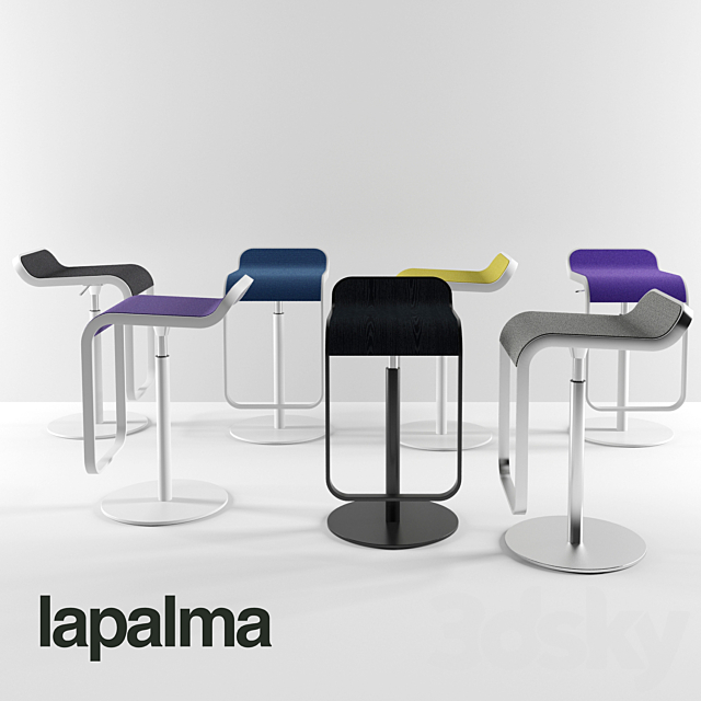 Lapalma Lem Chair 3d Models, La Palma Lem Bar Stool Replica