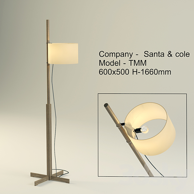 Santa Amp Cole Tmm Floor Lamp 3d, Tmm Floor Lamp