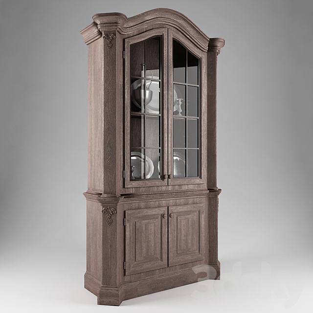 3d Models Wardrobe Display Cabinets Antique Oak Cupboard For