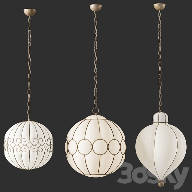 
                                                                                                            Vintage Murano glass pendants
                                                    
