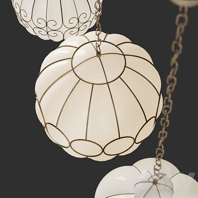 
                                                                                                            Vintage Murano glass pendants
                                                    