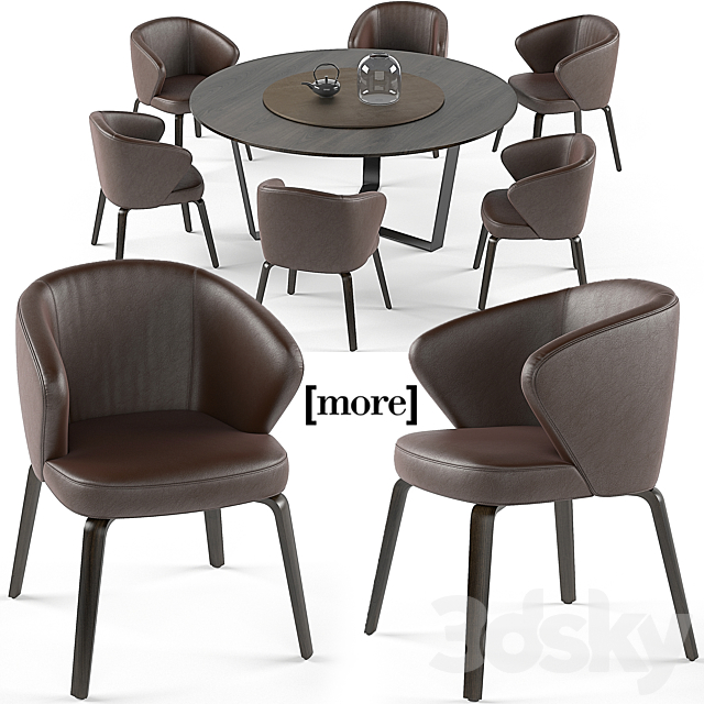 
                                                                                                            Mudi armchair and Pero round table set
                                                    