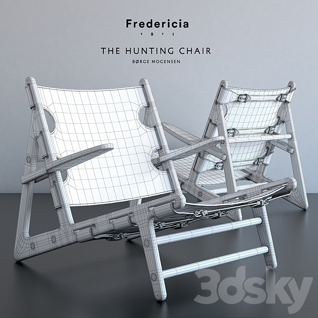 The Hunting Chair - Arm chair - 3D Models