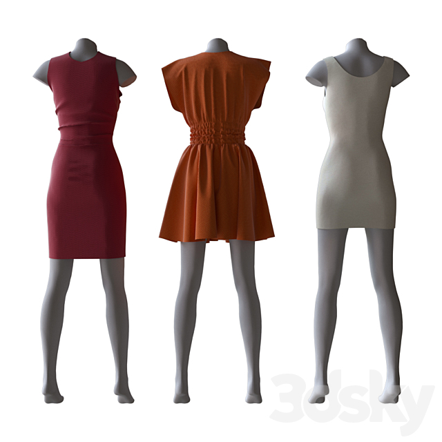 Women's clothing. - Clothes - 3D Models