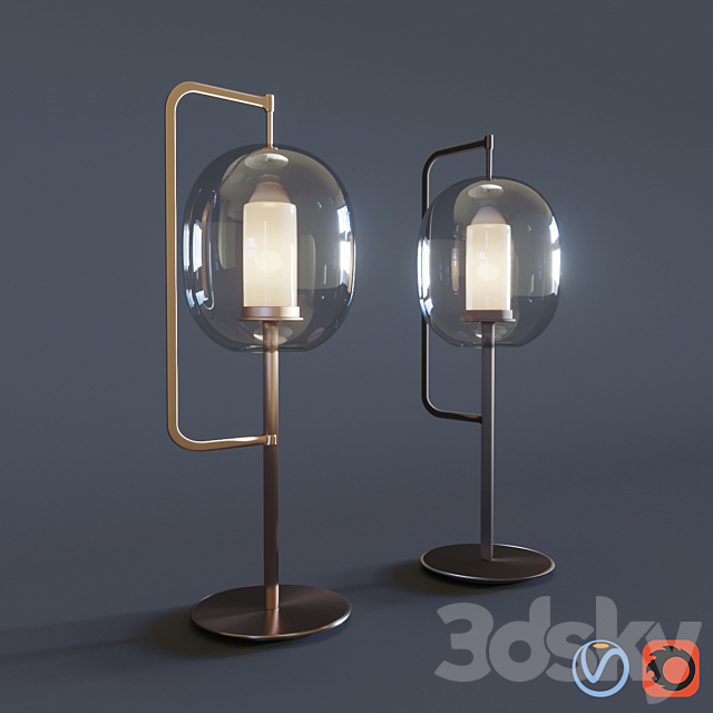 Classicon Table Lamp 3d Models, Classicon Lantern Light Table Lamp