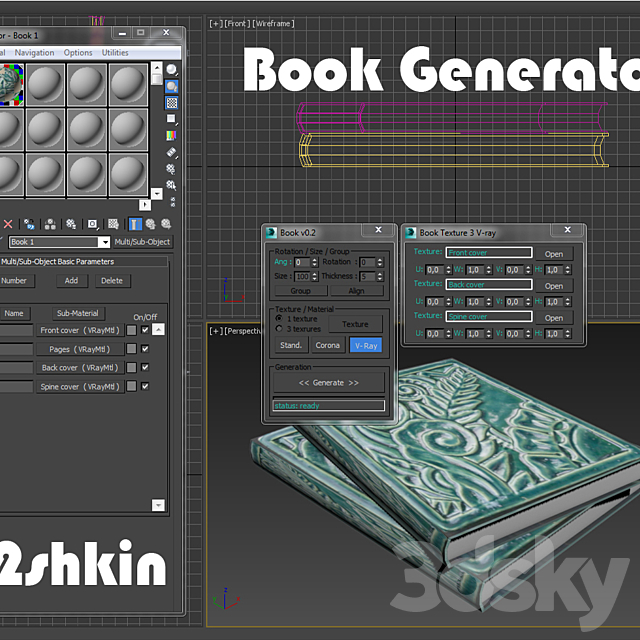 3d models: Scripts - Book generator v0.2