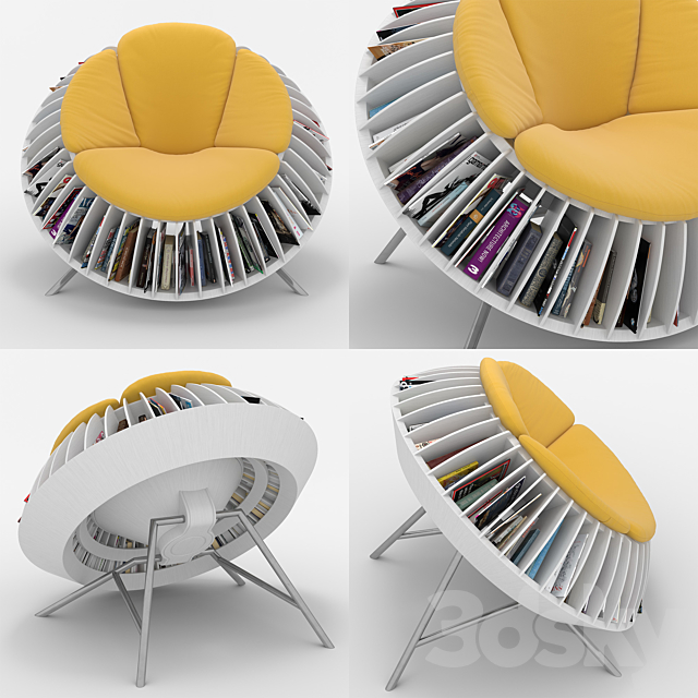 3d Models Arm Chair Sunflower Chair