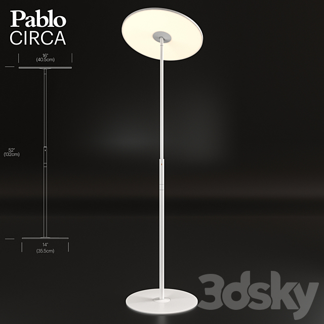 3d Models Floor Lamp Pablo Circa, Pablo Circa Lamp