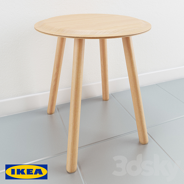 3d Models Chair Ikea Stool Ps 2018, Ikea Beech Veneer Coffee Table