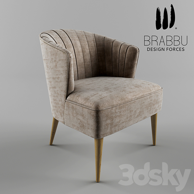3d Models Arm Chair Brabbu Nuka Armchair