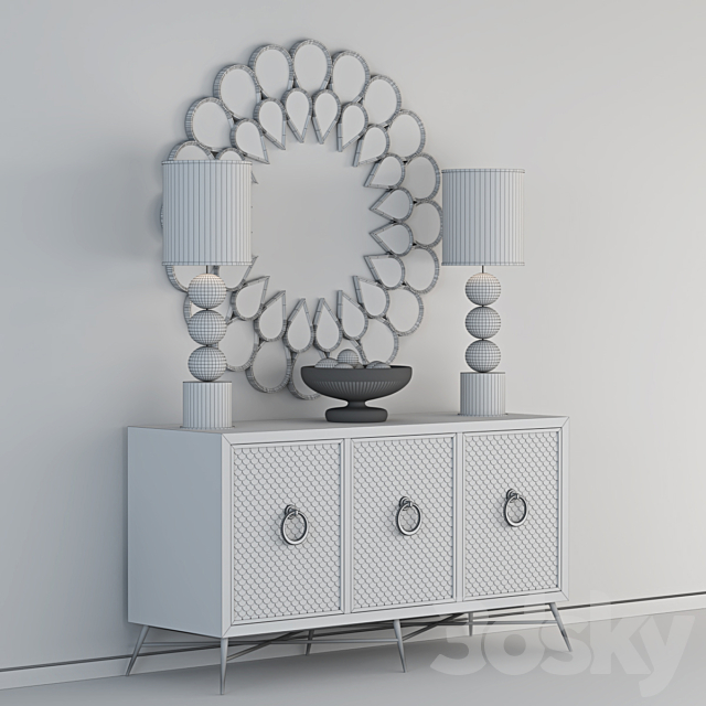 3d Models Sideboard Chest Of Drawer Salon Media Console Comode
