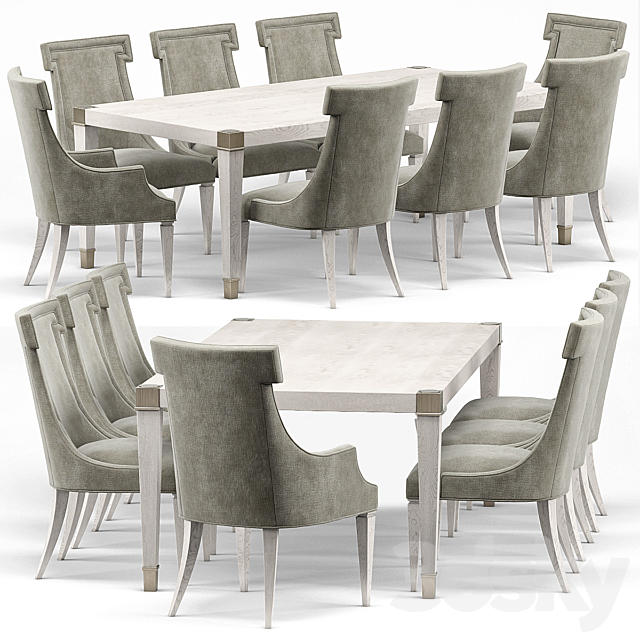 Hayley Hollywood Dining Table And, Hayley Dining Room Chairs