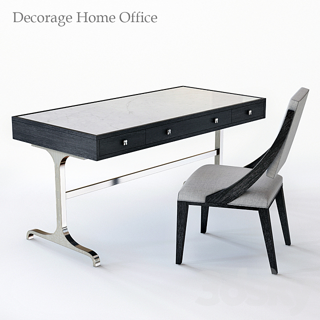 3d Models Table Chair Bernhardt Decorage Home Office