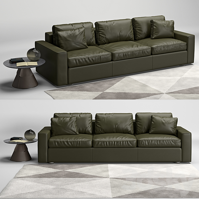 de Sede ds-247 sofa and table Sofa - 3D