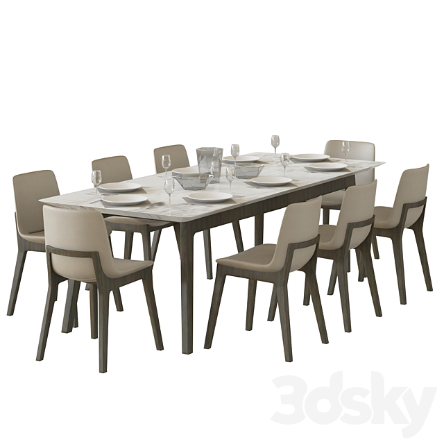Dining Ventura Chair Poliform Table, Poliform Dining Room Chairs