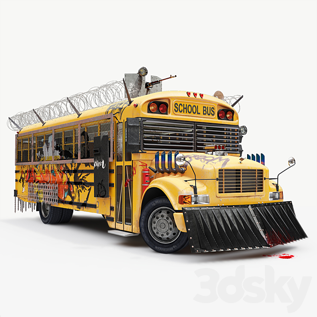 Zombicide 3d School Bus 