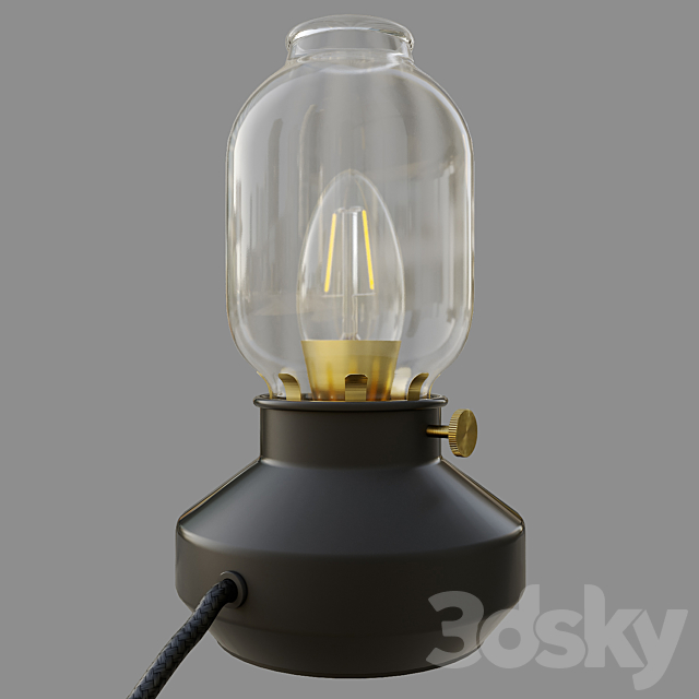 Tar Ikea Lamp Table 3d Models, Trnaby Table Lamp With Led Bulbs