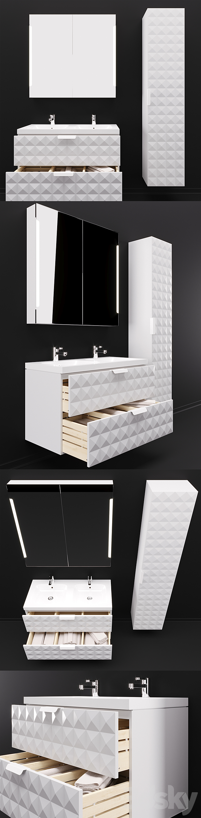 3d Models Bathroom Furniture Ikea Godmorgon Odensvik