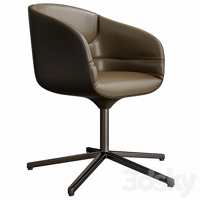 Kyo Dining Chair By Walter Knoll, Walter Knoll Leather Dining Chair