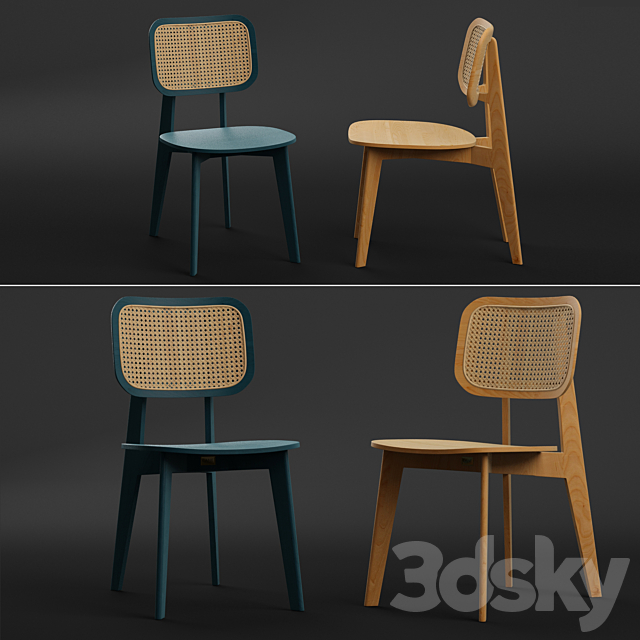 3d Models Chair Cane Dining Chair