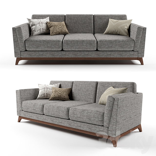 Article ceni volcanic gray sofa - Sofa - 3D Models
