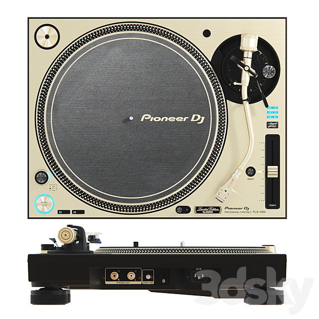 Pioneer PLX-1000-N - Audio tech - 3D Models