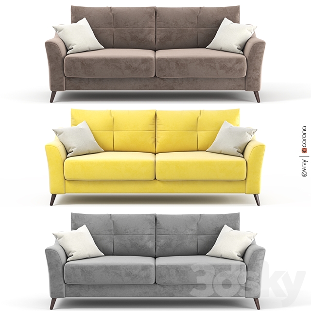 Sofa Bed Amelie From Hoff Gray, Grey And Yellow Sofa Bed