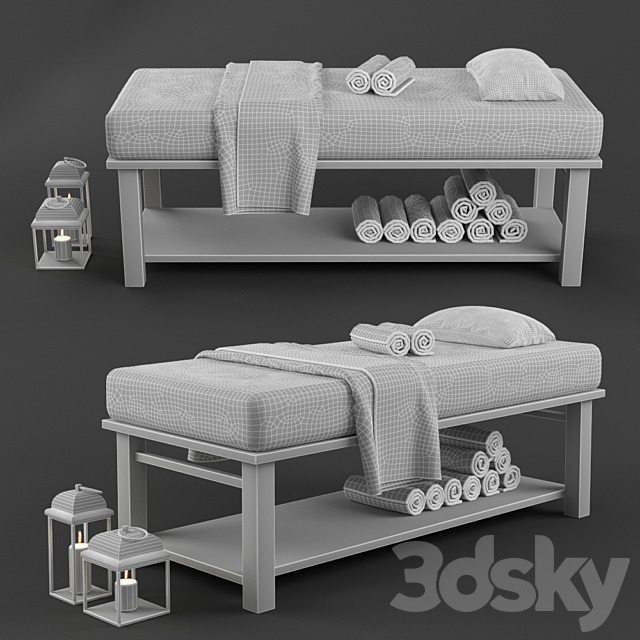 Spa Bed Massage Table 3 Beauty Salon, Spa Bed Frame