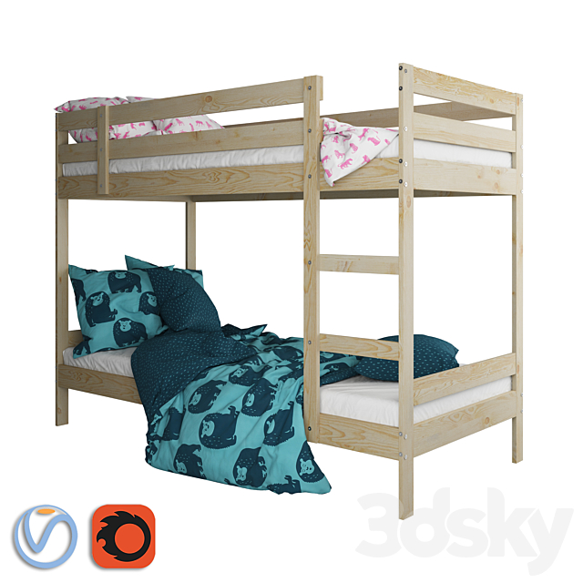 Ikea Mydal Bed Midal, Full Twin Bunk Bed Ikea