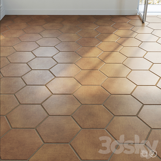 Ceramic Tile Set 03 Hexagon Natural, How To Change The Look Of Ceramic Tile