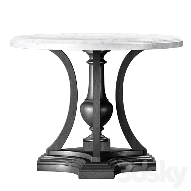 St James Marble Round Entry Table Rh, Round Entryway Pedestal Table