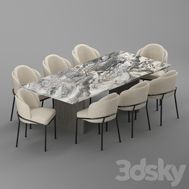 Modern Baron Sea Foam Dining Chair And, Foam For Dining Room Chairs