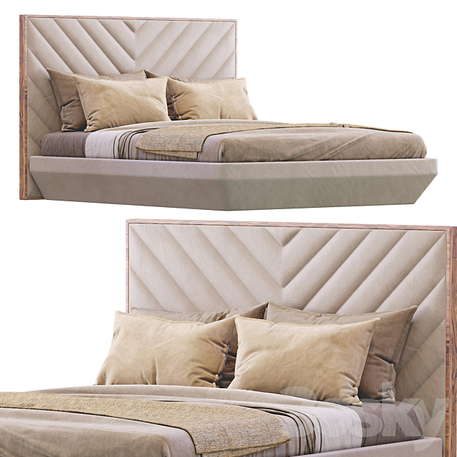 Modern Leather Bed 3d Models, Leather Modern Bed