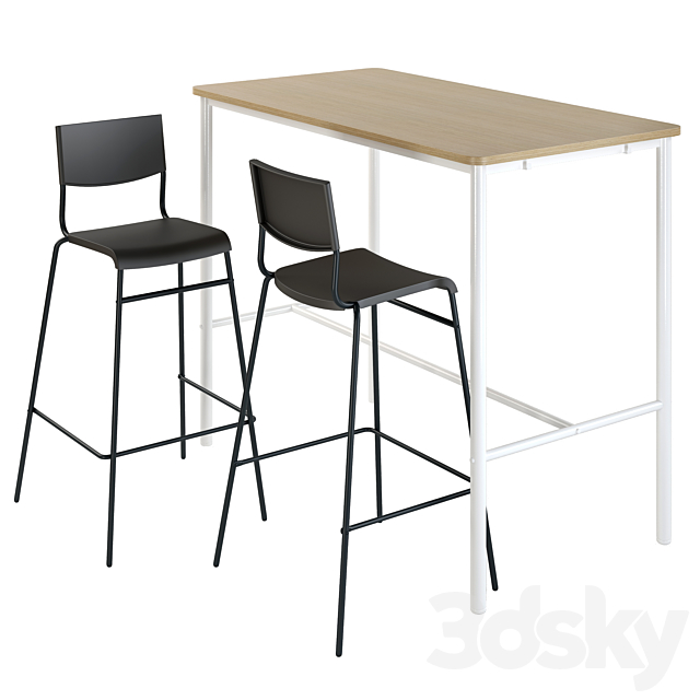 Ikea Bar Stool Stig Tommaryd, Ikea High Table And Bar Stools