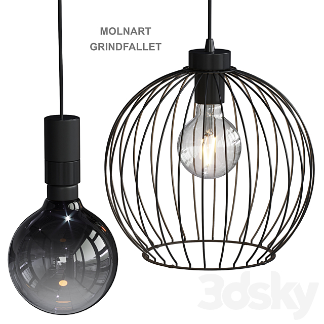 Ikea Grindfallet Molnart Pendant Light, Ikea Chandelier Light Bulb