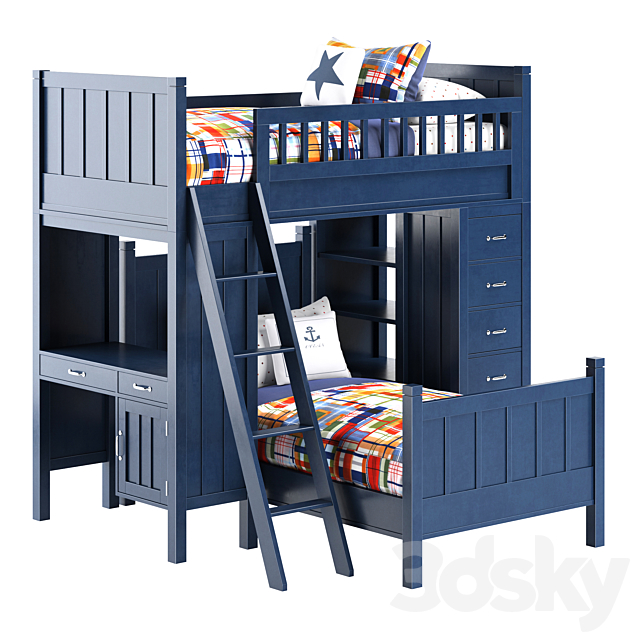 Pottery Barn Kids Camp Twin Loft System, Twin Bed For Toddler Pottery Barn