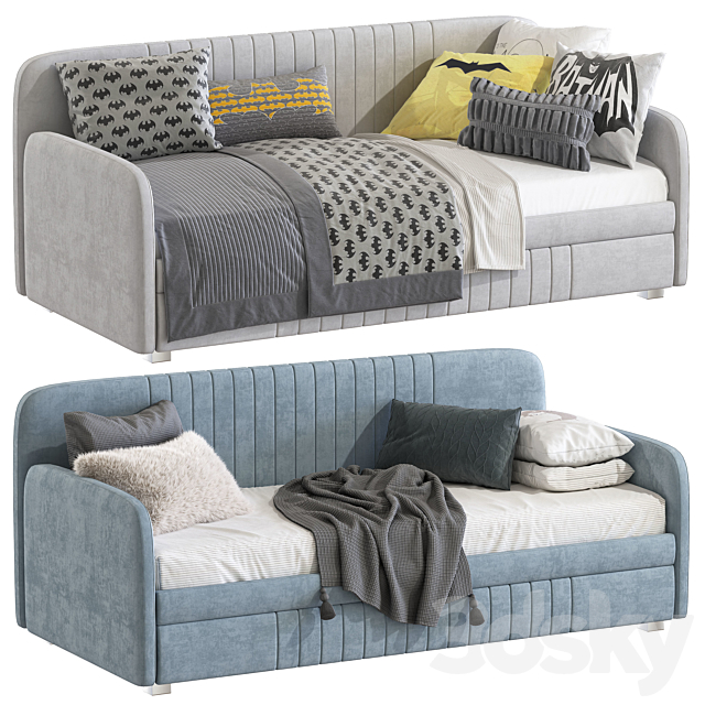 Sofa Bed Aaru Twin Daybed With Trundle, Trundle Sofa Bed Full
