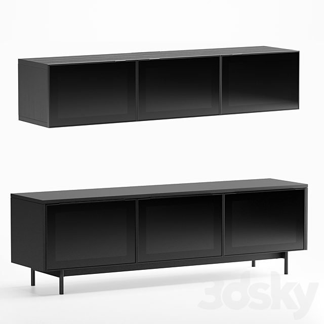 Ikea Tv Stands Rannas Besta, Black Media Cabinet Ikea