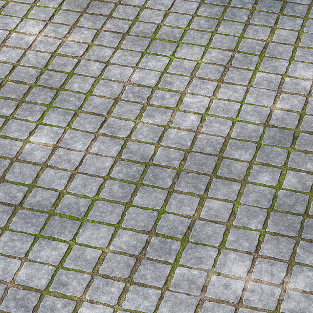 Cube Stone Paving Texture 4K - Seamless - Floor coverings - 3D Models