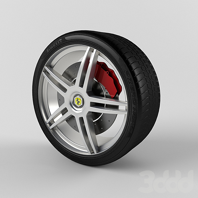 Ferrari wheel - Транспорт - 3D Модель.