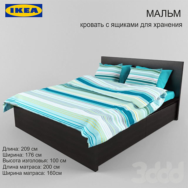 Кровать Мальм Фото